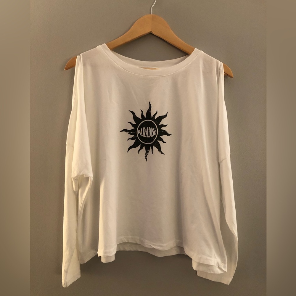 Renatta & Go Cold Shoulder Top